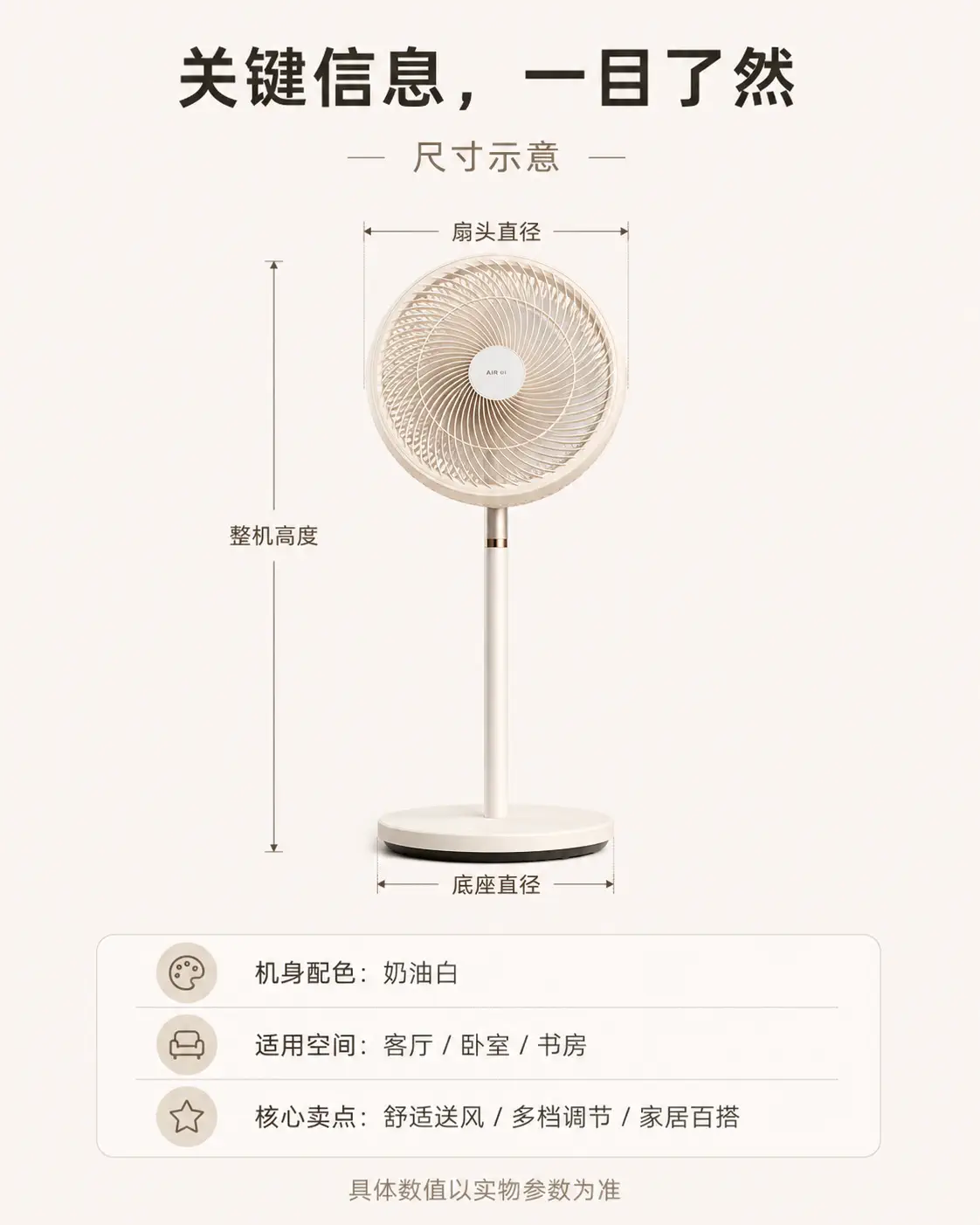 AIR 01｜落地扇京东电商详情页设计 长图 9